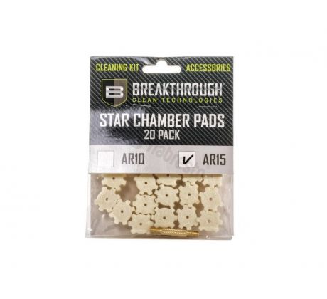 Breakthrough® AR-15 Chamber Star Pad – 20 Pack