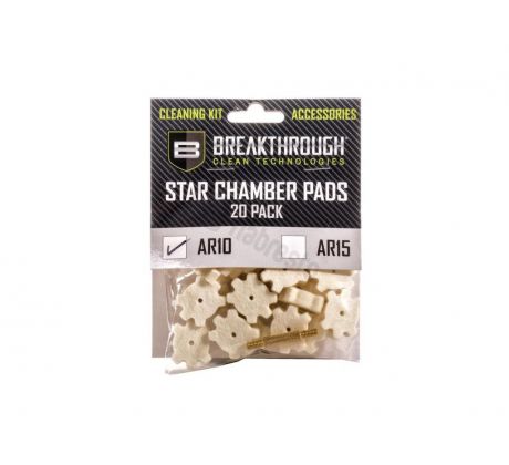 Breakthrough® AR-10 Chamber Star Pad – 20 Pack